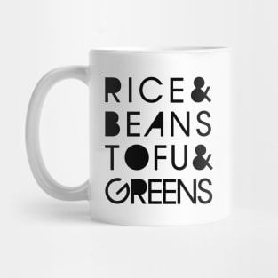 Rice & Beans Tofu & Greens Mug